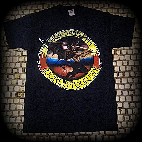 Black Sabbath- Vintage Distressed World Tour 1978 Flying Human Demon- T-shirt